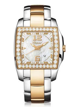 Chopard Two O Ten Mother of Pearl Dial Diamond Two Tone Ladies Watch 108473-9001