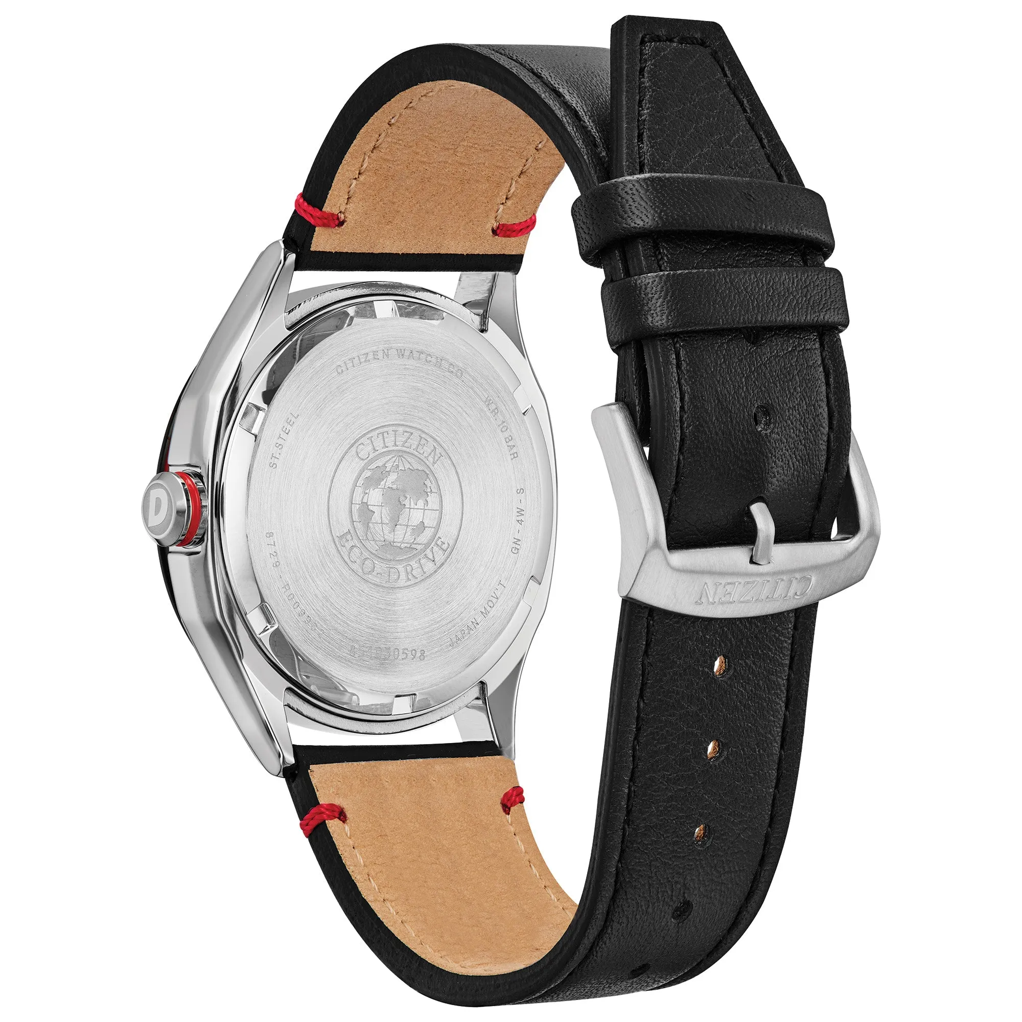 Citizen AW1148-09E Drive Eco-Drive Black Leather Strap Men Watches
