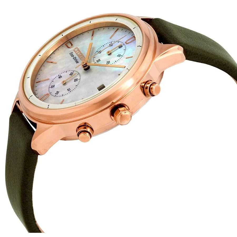 Citizen Chandler Chronograph Mother of Pearl Ladies Watch FB2008-01D