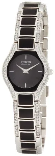 Citizen Eco Drive Black Dial Ladies Watch EW9870-64E