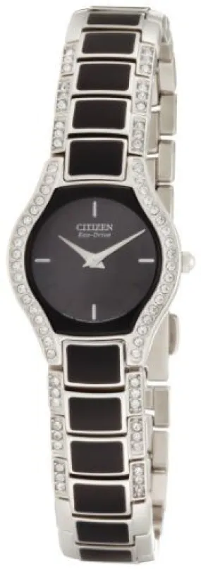 Citizen Eco Drive Black Dial Ladies Watch EW9870-64E