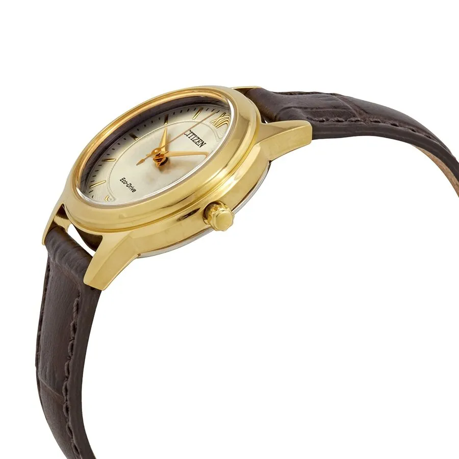 Citizen Eco-Drive Corso Silver Dial Ladies Watch FE1082-05A