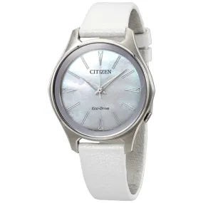 Citizen Modena Mother of Pearl Dial Ladies Watch EM0590-03D