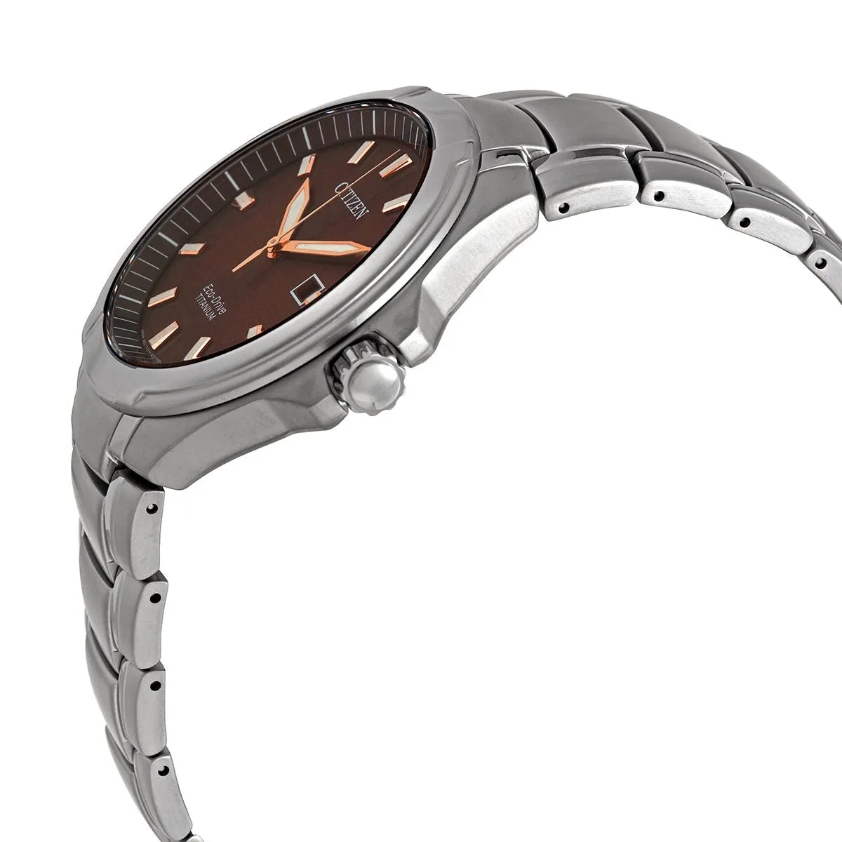 Citizen Paradigm Eco-Drive Titanium Brown Dial Watch BM7431-51X