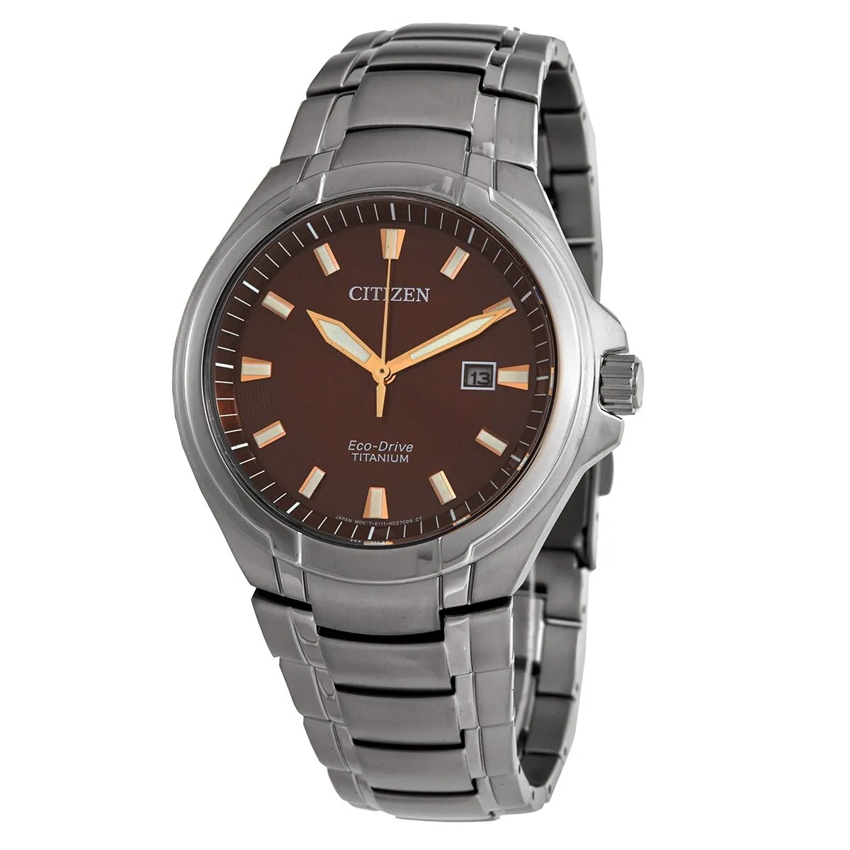 Citizen Paradigm Eco-Drive Titanium Brown Dial Watch BM7431-51X