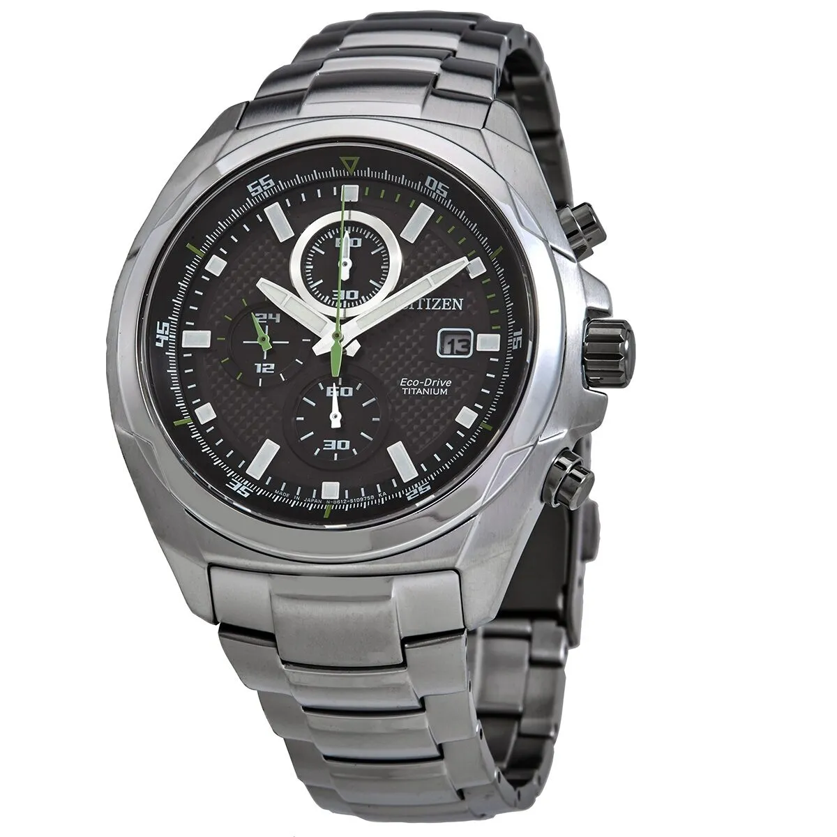 Citizen Titanium Eco-Drive Black Dial Men's Watch CA0190-56E
