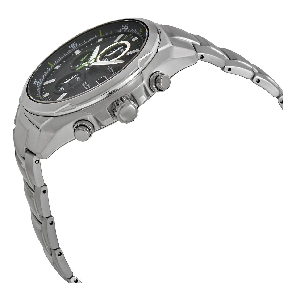 Citizen Titanium Eco-Drive Black Dial Men's Watch CA0190-56E