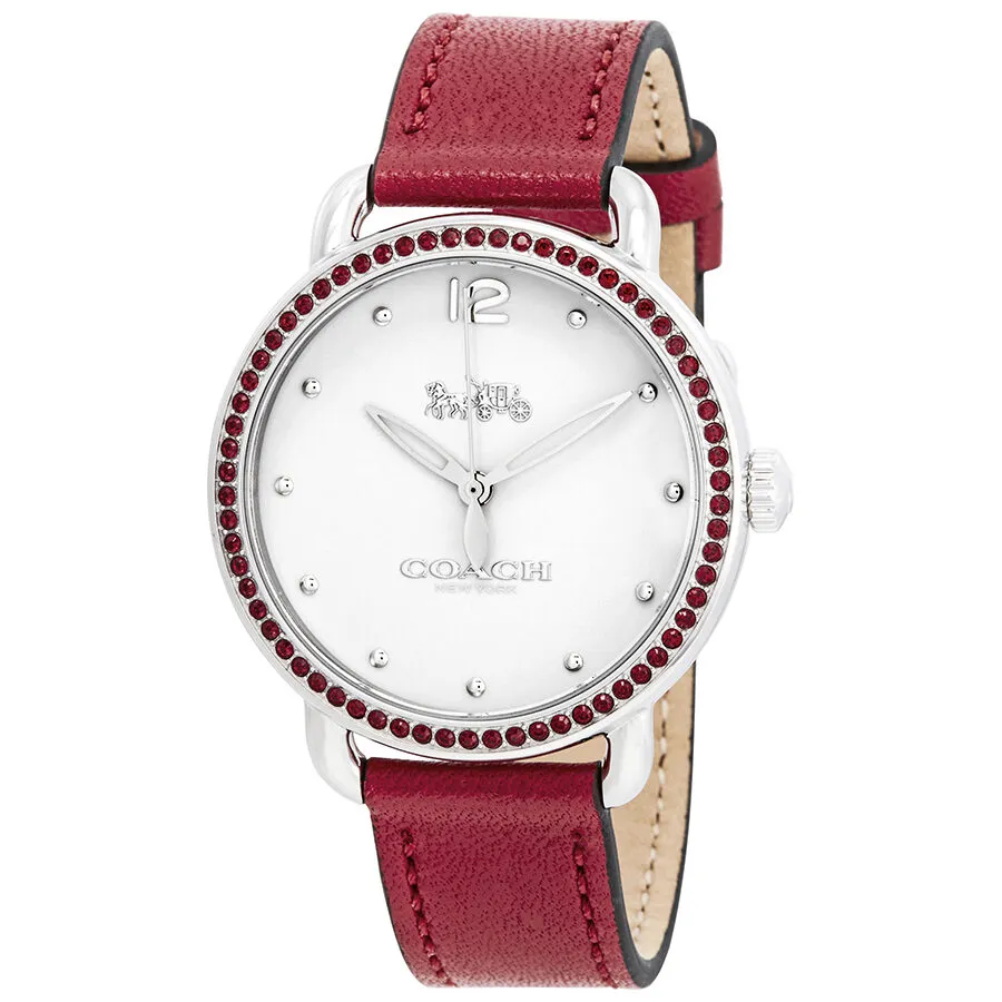 Coach Delancey Crystal White Dial Ladies Watch 14502878