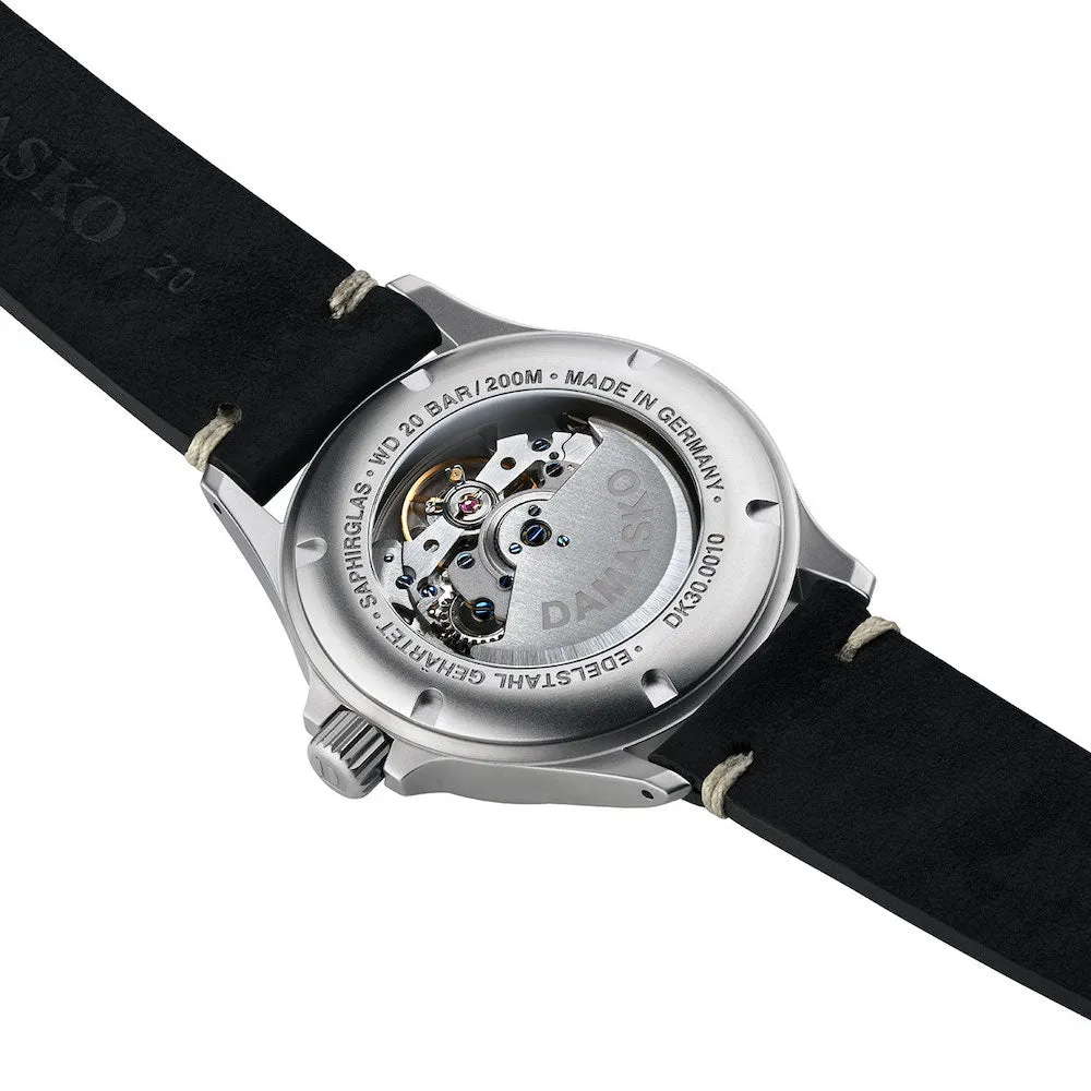 Damasko Watch DK30 Vintage Mocha Leather Pin