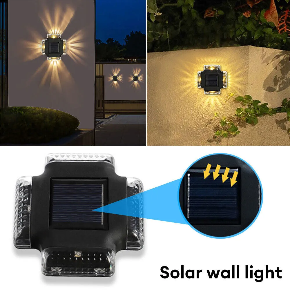 Dazzling Solar Powered Garden Wall Light