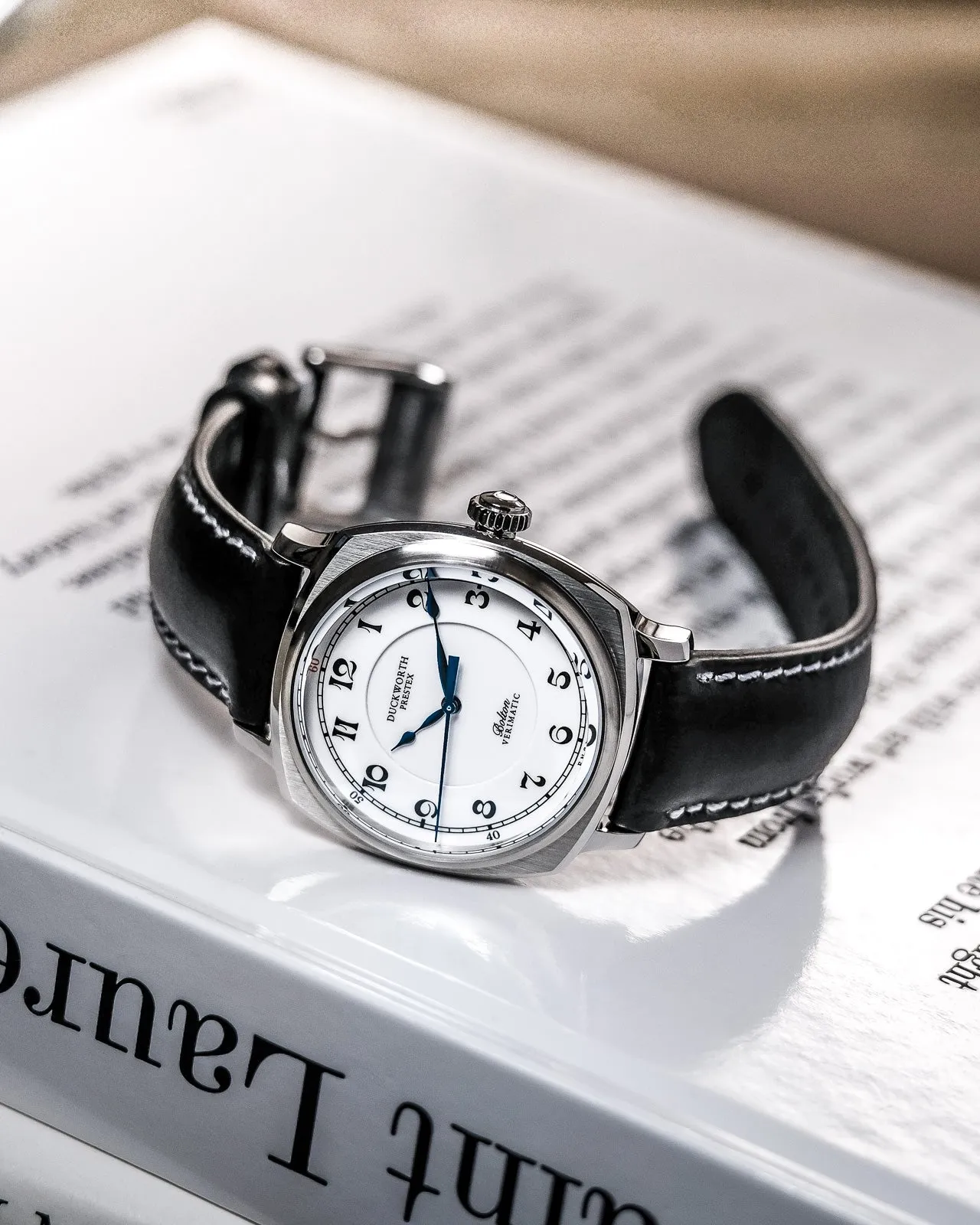Duckworth Prestex Bolton Verimatic White Black Leather
