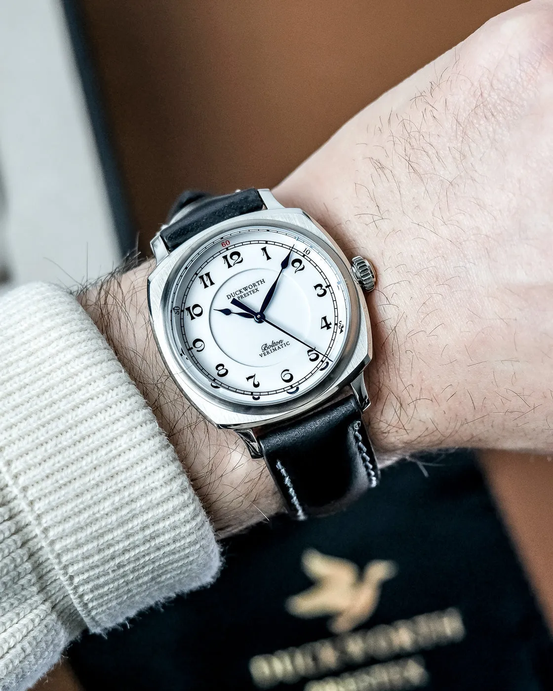 Duckworth Prestex Bolton Verimatic White Black Leather