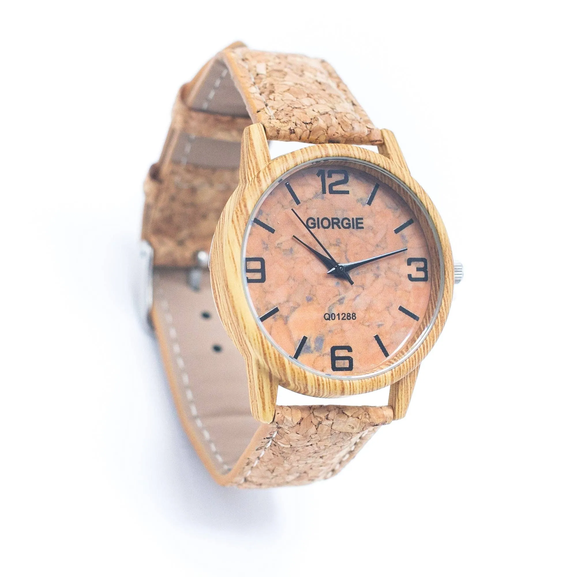 Eco-Friendly Timepiece: Natural Cork Watch (Unisex) - WA-361