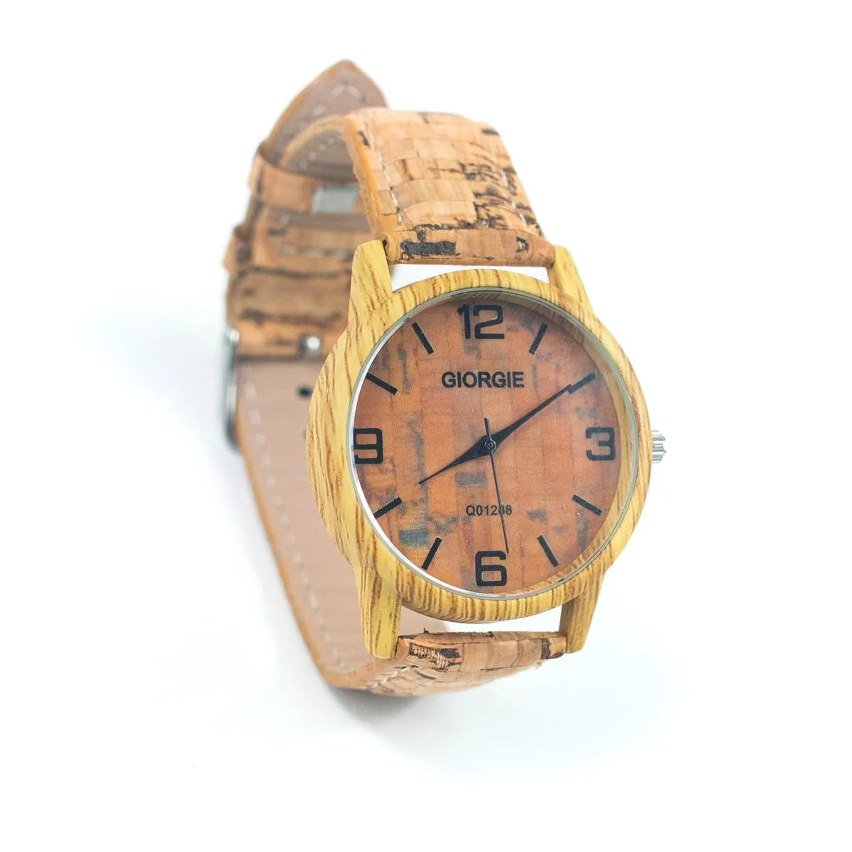 Eco-Friendly Timepiece: Natural Cork Watch (Unisex) - WA-361