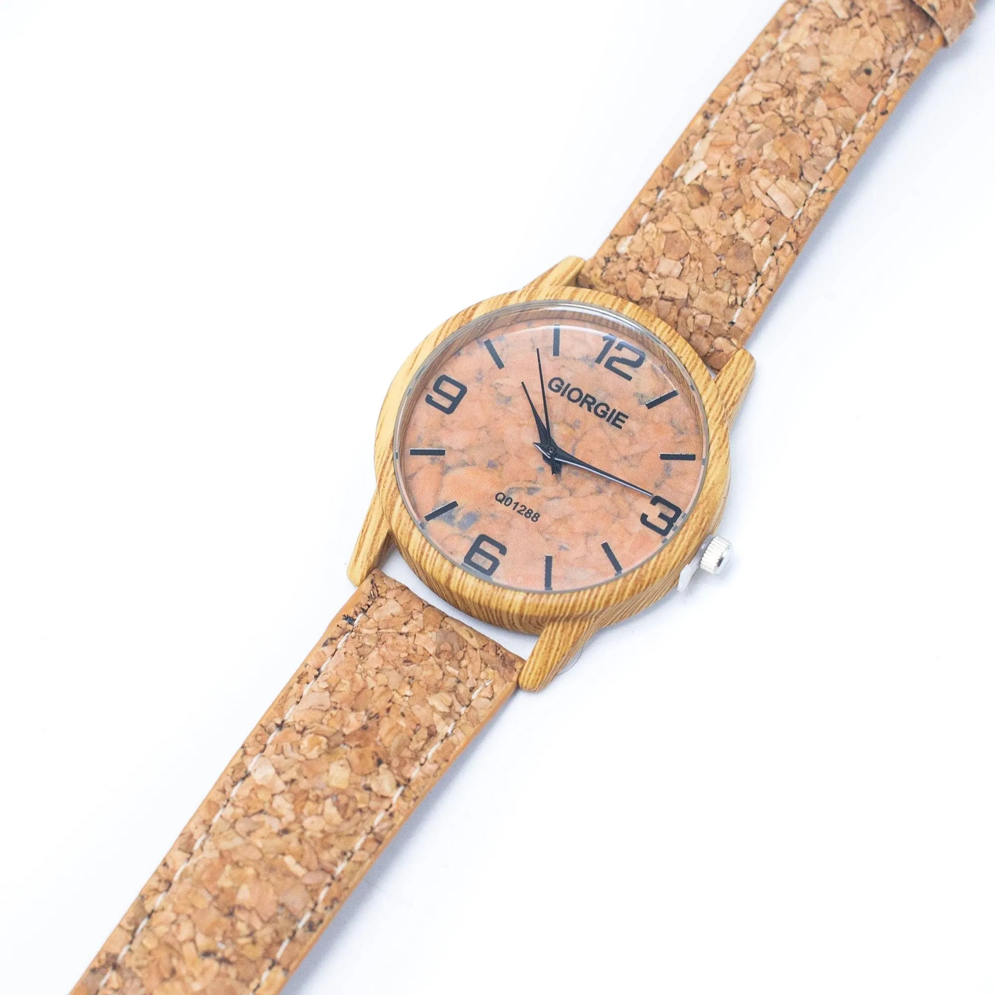 Eco-Friendly Timepiece: Natural Cork Watch (Unisex) - WA-361