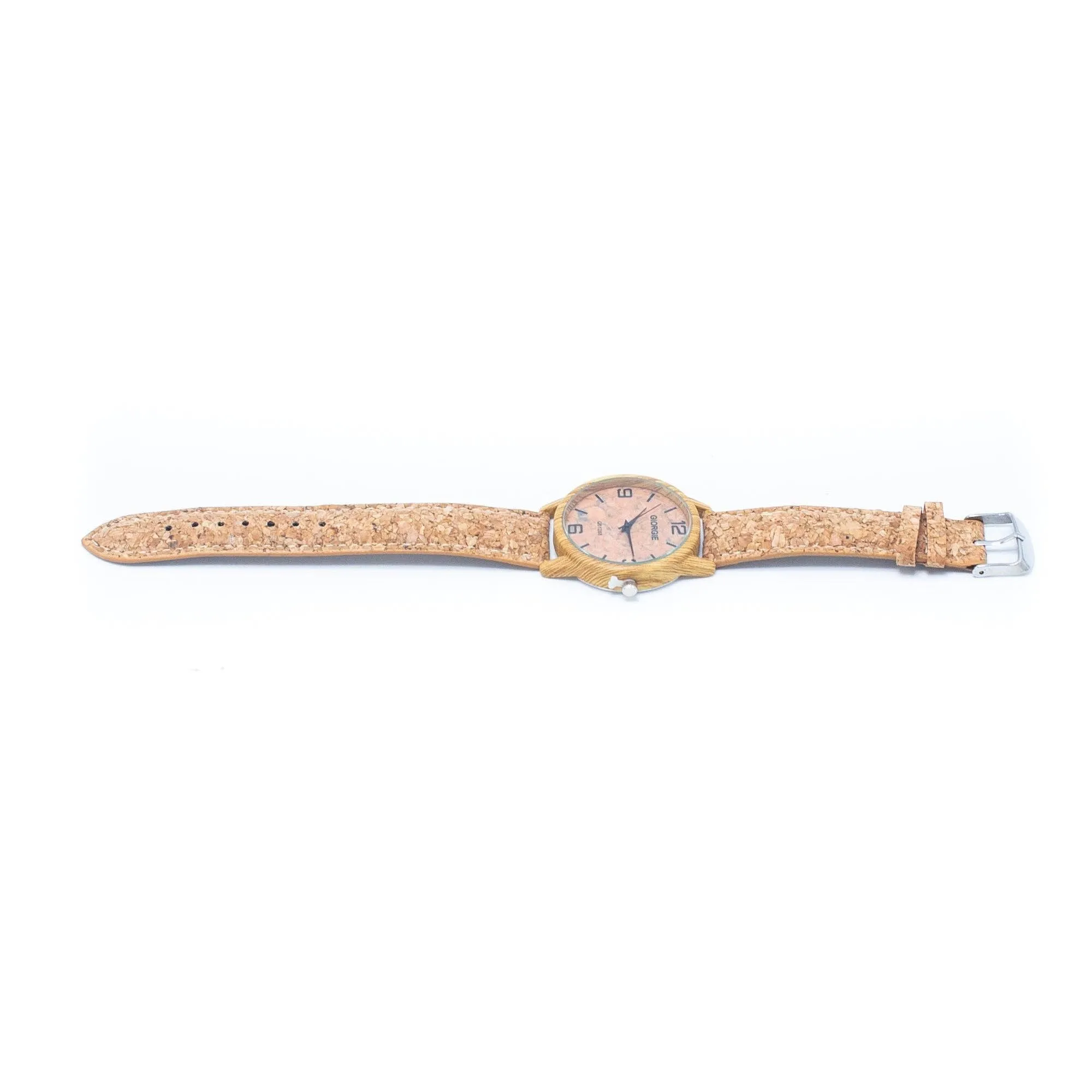 Eco-Friendly Timepiece: Natural Cork Watch (Unisex) - WA-361
