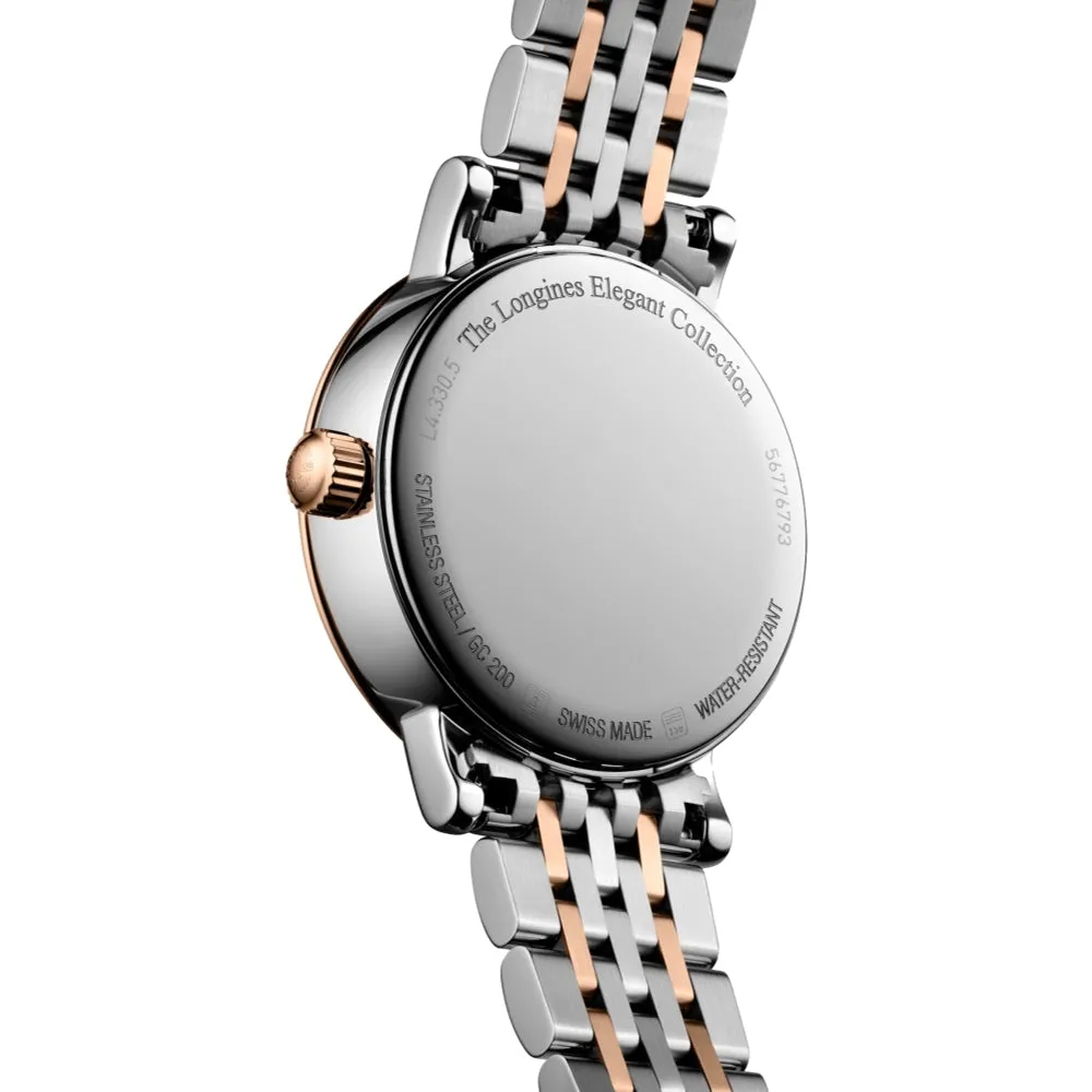 Elegant Moonphase Mother-of-Pearl Two-Tone 30mm