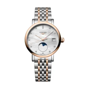 Elegant Moonphase Mother-of-Pearl Two-Tone 30mm