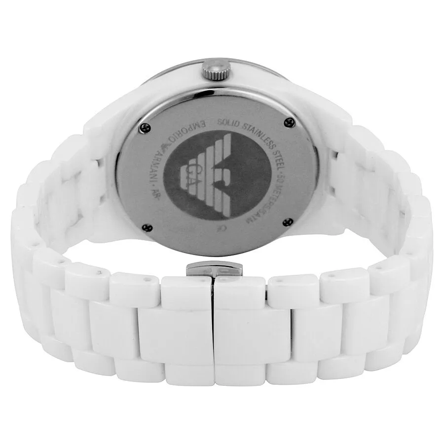 Emporio Armani Crystal Mother of Pearl Dial Ladies Watch AR1426