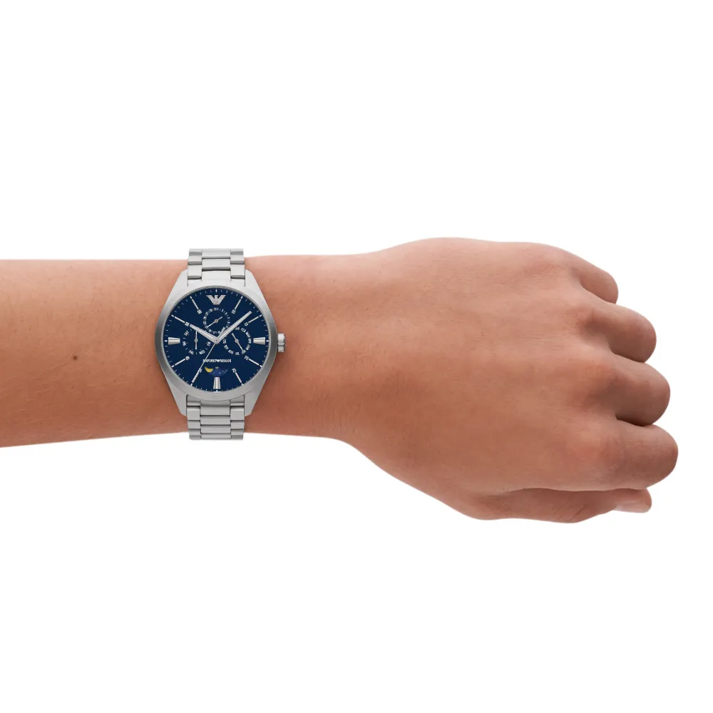 Emporio Armani - Three-Hand Moonphase Stainless Steel Watch - AR11553 - 787763