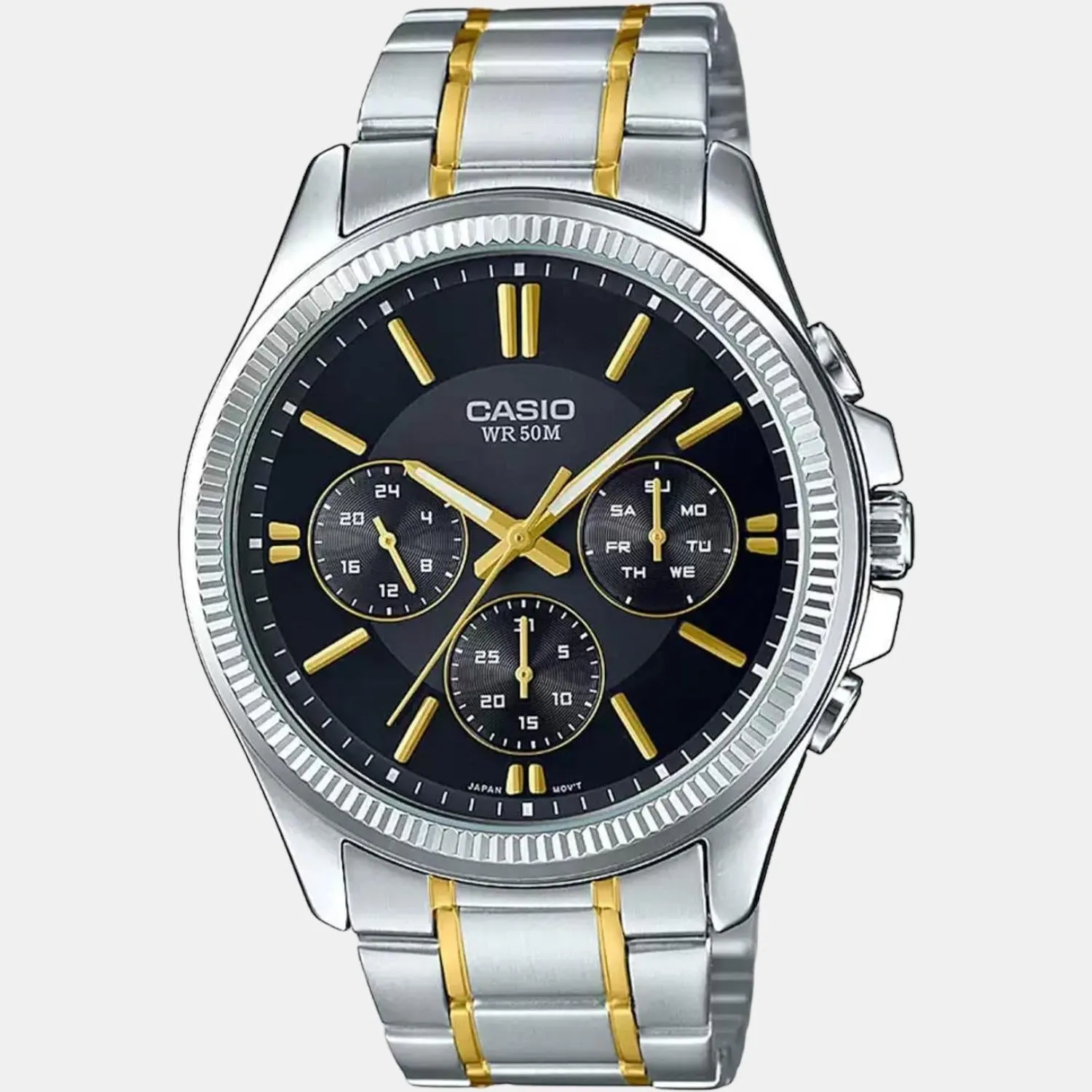 Enticer Men's Chronograph Stainless Steel Watch A1656 - MTP-1375HSG-1AVIF