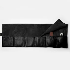 Espresso Black Watch Roll For 6 Watches
