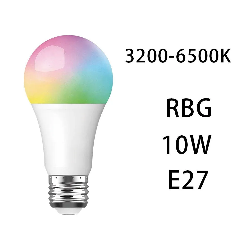 EU/US Standard Tuya/Smart Life 10W 6500K WiFI Bulb Light  for Google Home Amazon Alexa Voice Control