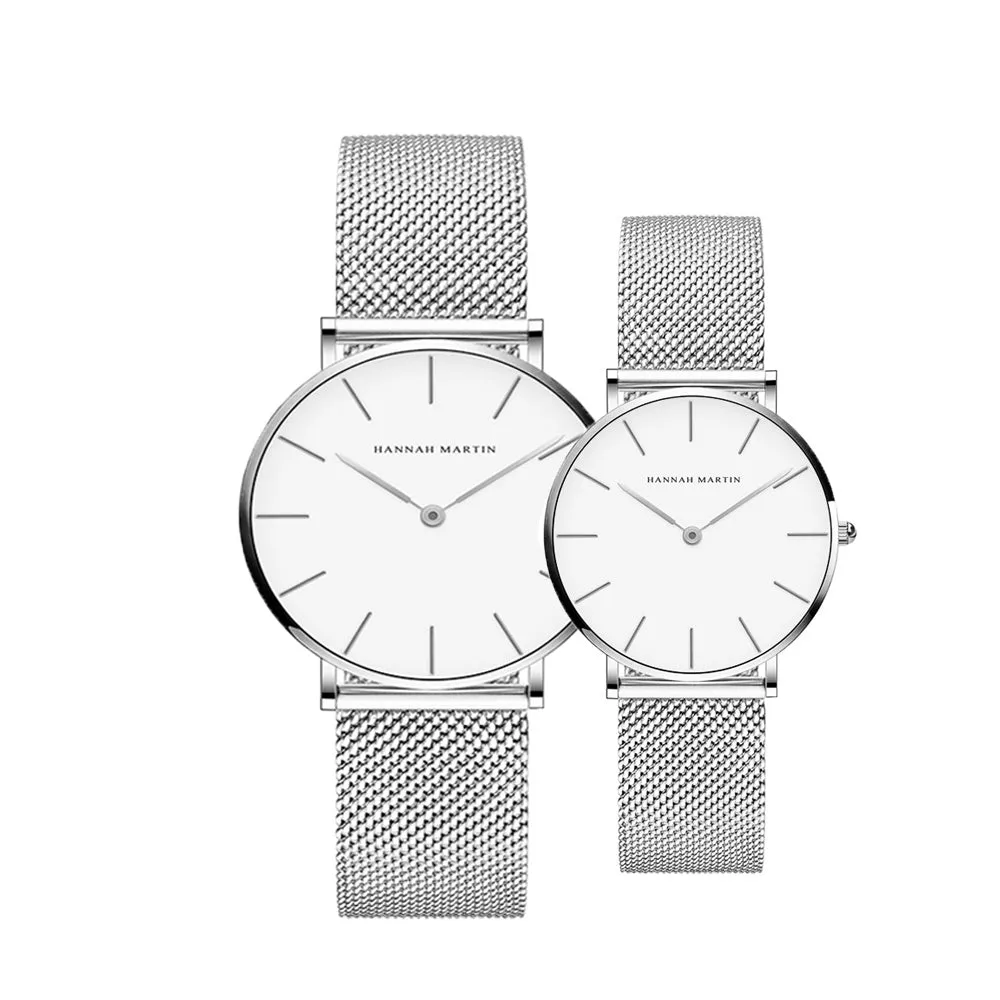Fashion Steel Mesh Steel Waterproof  Sport Watch