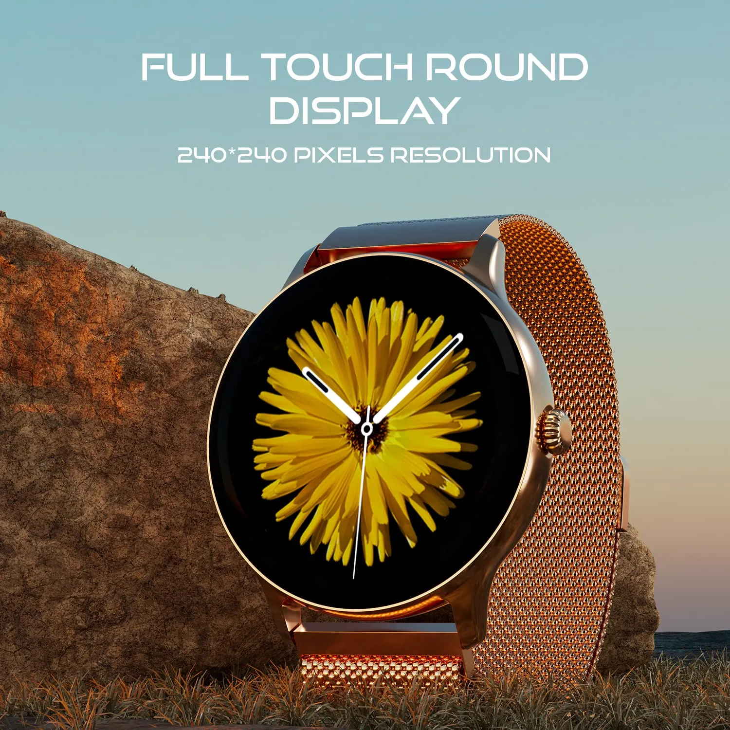 Fire-Boltt Phoenix Ultra Luxury Stainless Steel, Bluetooth Calling Smart Watch, AI Voice Assistant, Metal Body with 120  Sports Modes, SpO2, Heart Rate Monitoring (Gold)