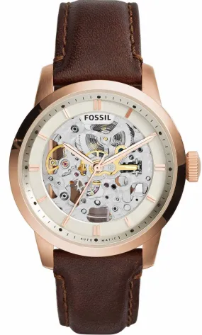 Fossil Townsman Automatic Beige Skeleton Dial Men's Watch ME3078