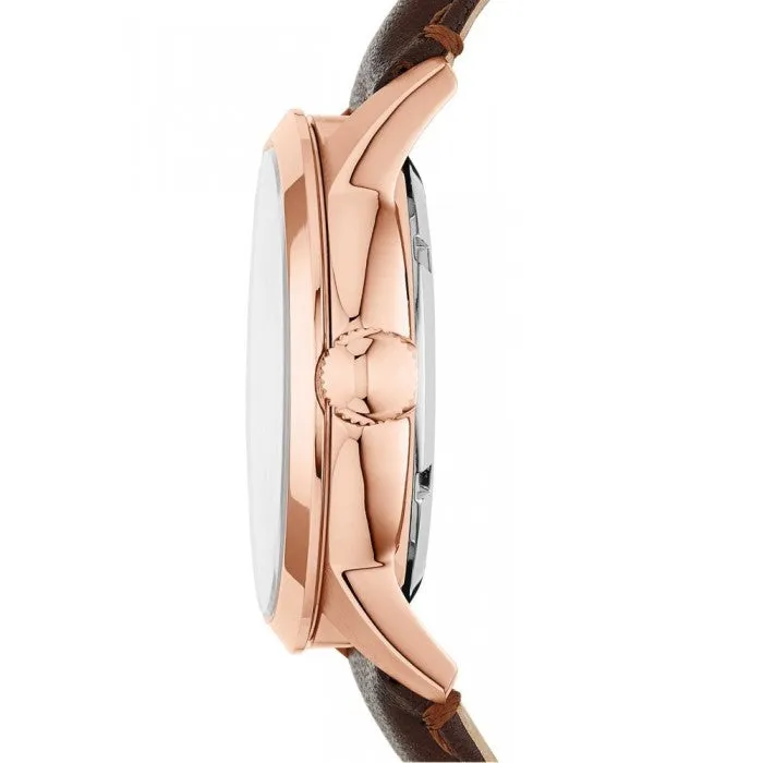 Fossil Townsman Automatic Beige Skeleton Dial Men's Watch ME3078