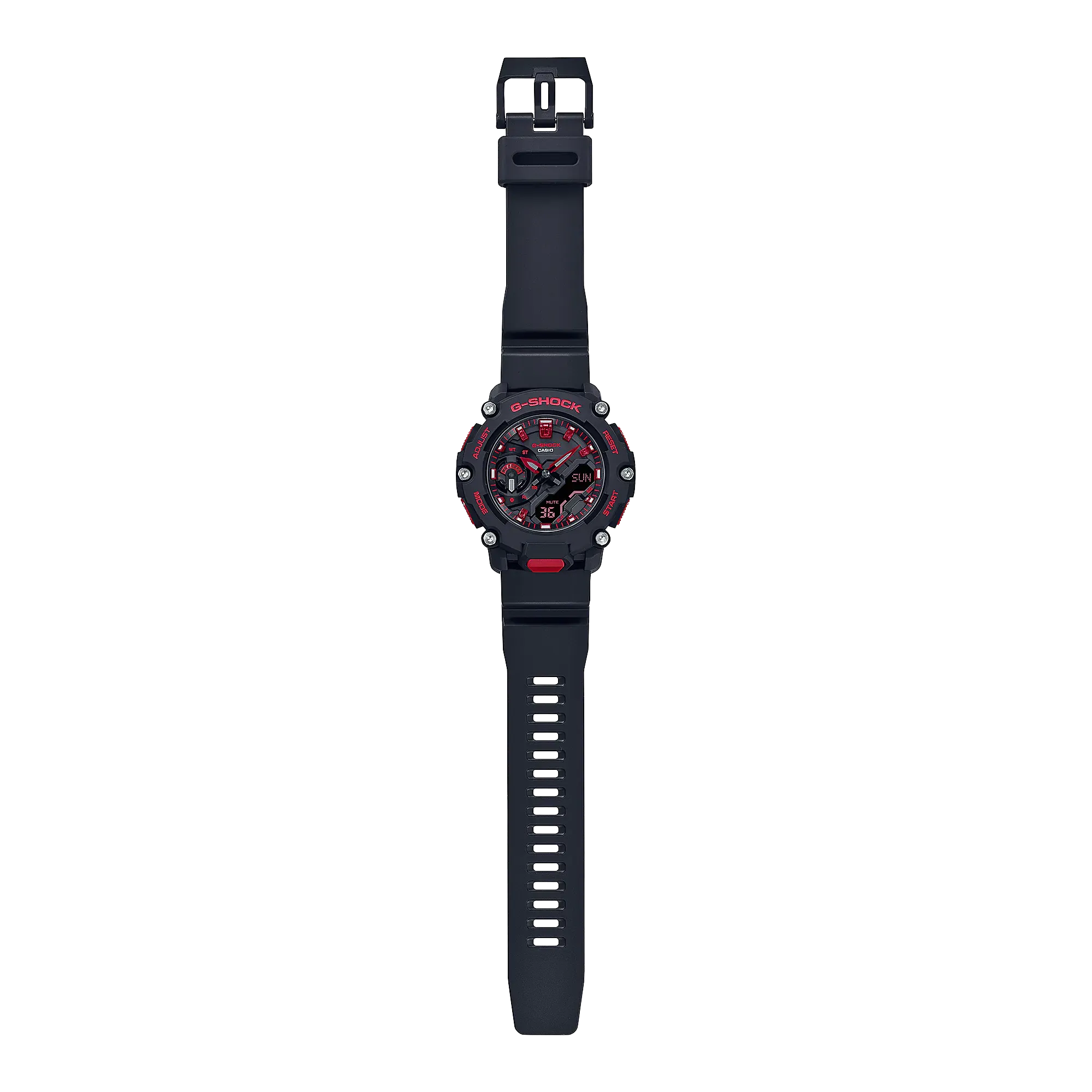 G-Shock Ignite Red Line Black Resin Band Watch GA2200BNR-1A