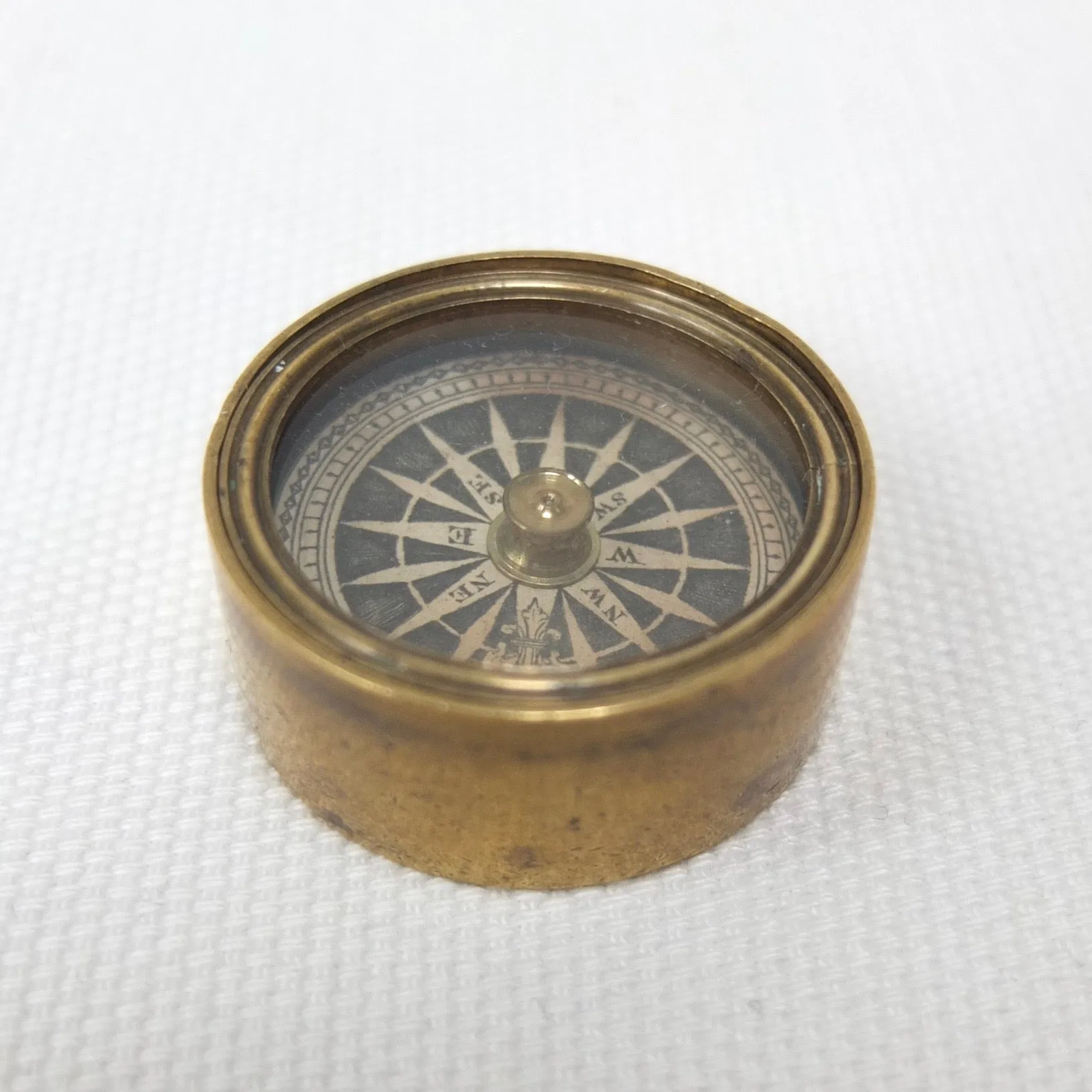 Georgian Brass Box Pocket Compass c.1835