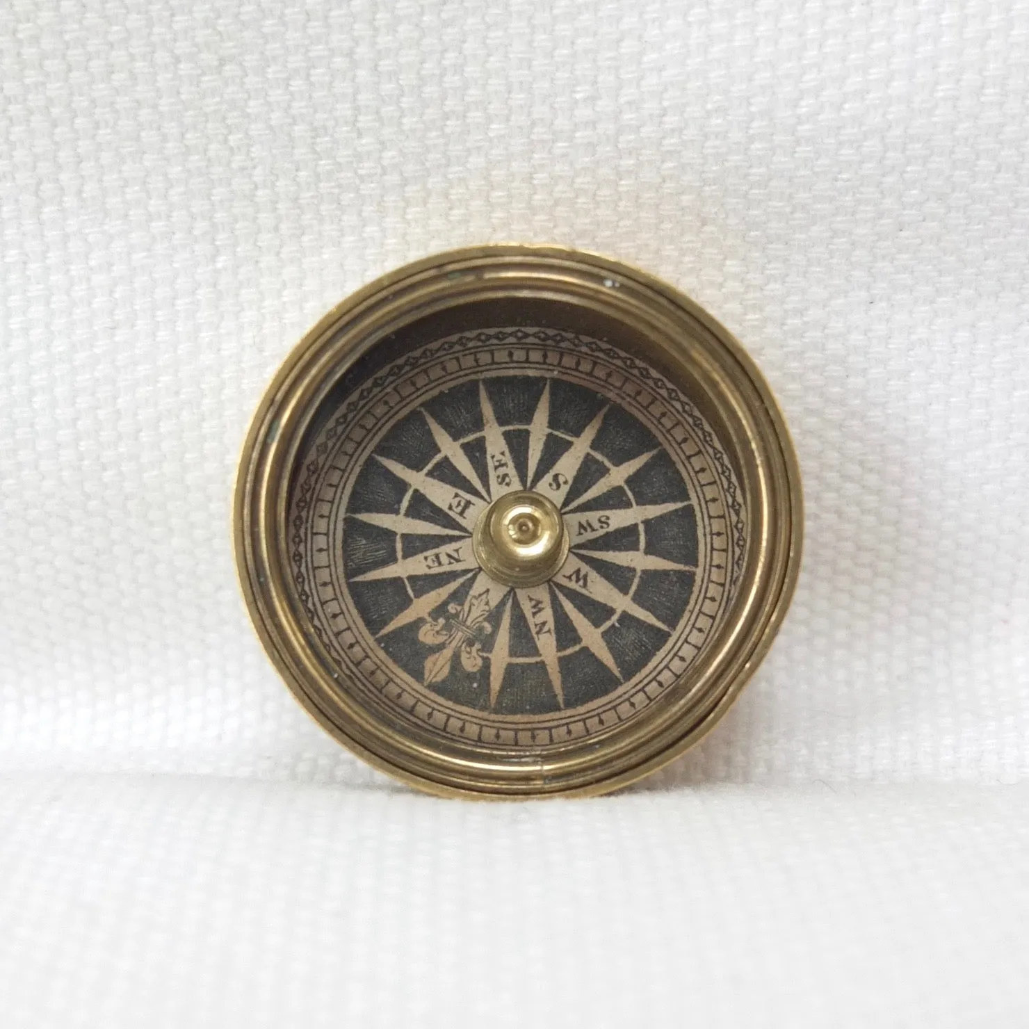 Georgian Brass Box Pocket Compass c.1835