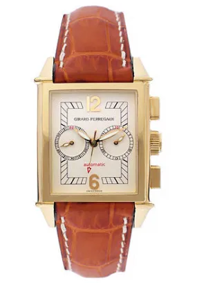 Girard Perregaux Vintage 1945 18kt Yellow Gold Tan Leather Men's Watch 25990-0-51-8178A