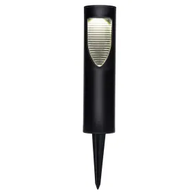 Grundig Warm White Solar LED Sleek Black Stake Light