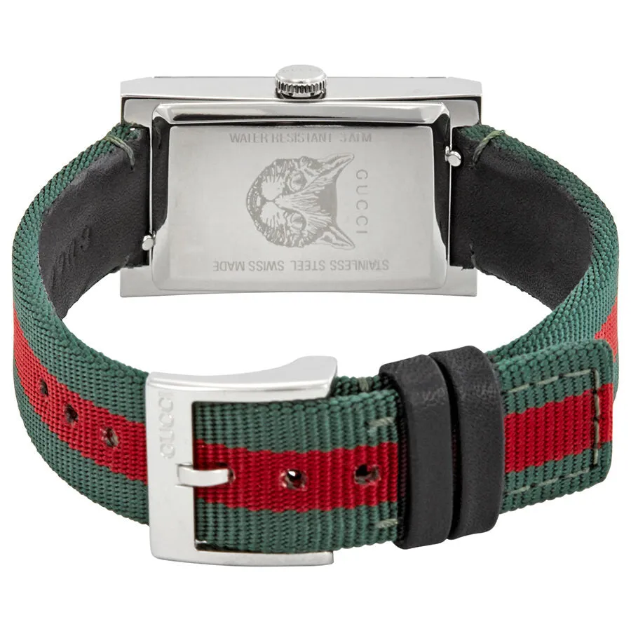 Gucci G-Frame Green and Red Mother of Pearl Dial Ladies Watch YA147404