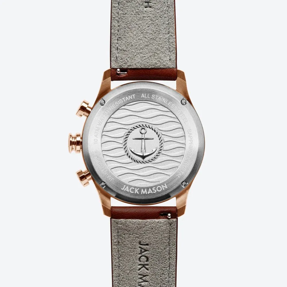 Halyard Chronograph (White   Brown)