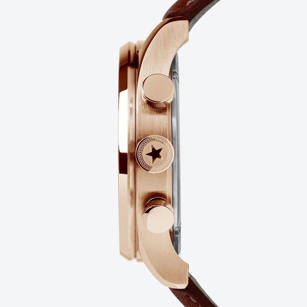 Halyard Chronograph (White   Brown)