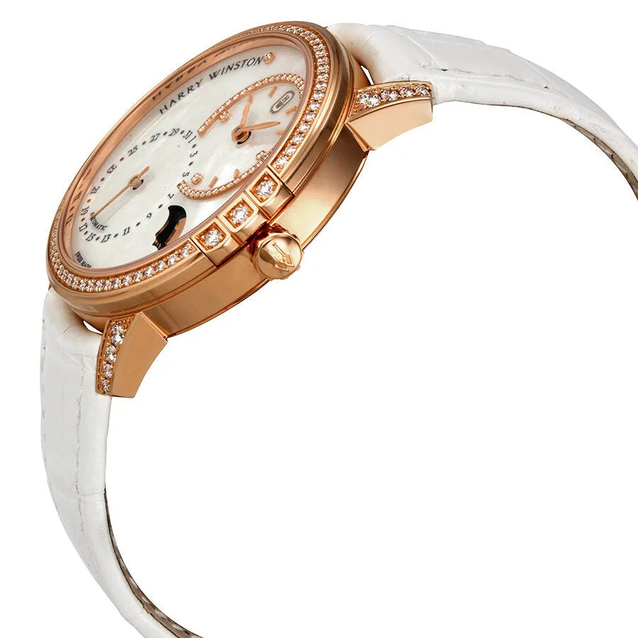 Harry Winston Midnight White Mother Of Pearl Dial Automatic Ladies Watch MIDAMP36RR001