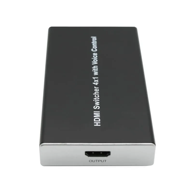 HDCVT 4x1 HDMI 2.0 Switch with Voice Control