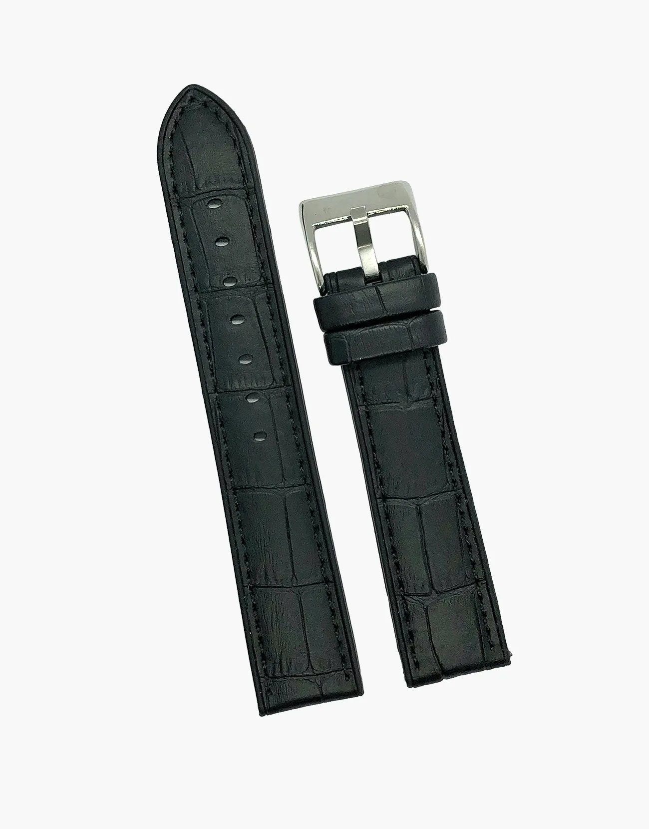 Hybrid Calf Leather watch Straps and High Silicone