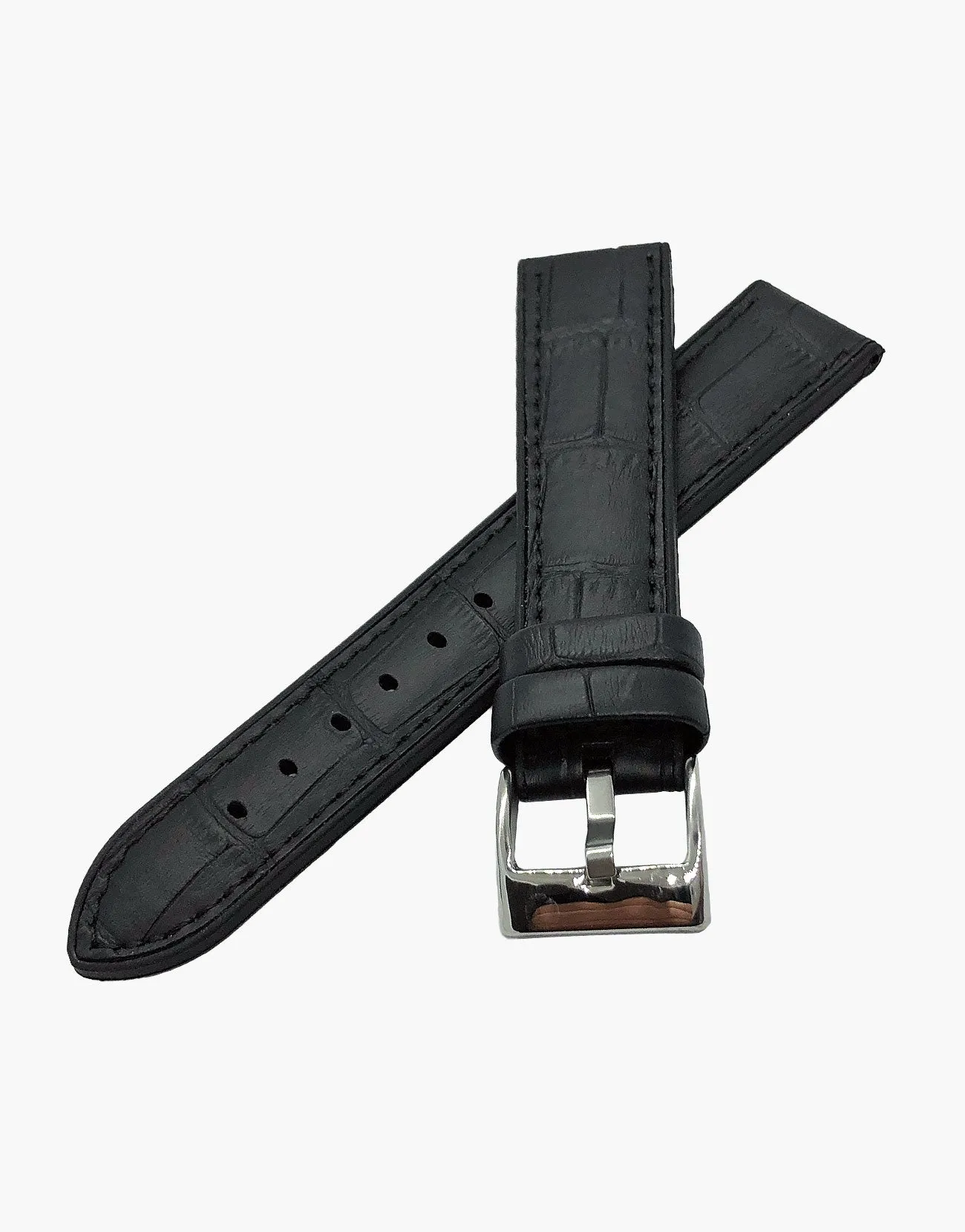 Hybrid Calf Leather watch Straps and High Silicone