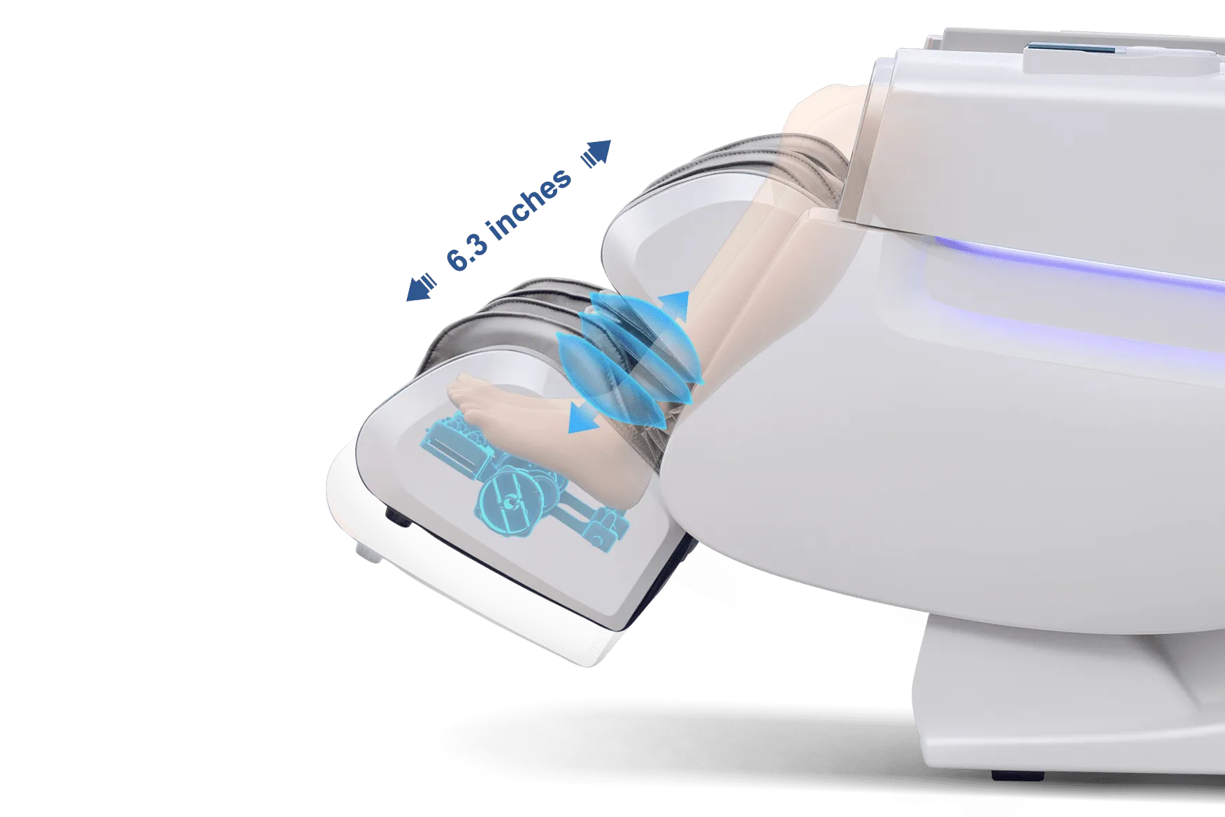 IBooMas® R8606 3D Roller AI&APP Control Auto-Extend Pedal Zero-G Massage Chair