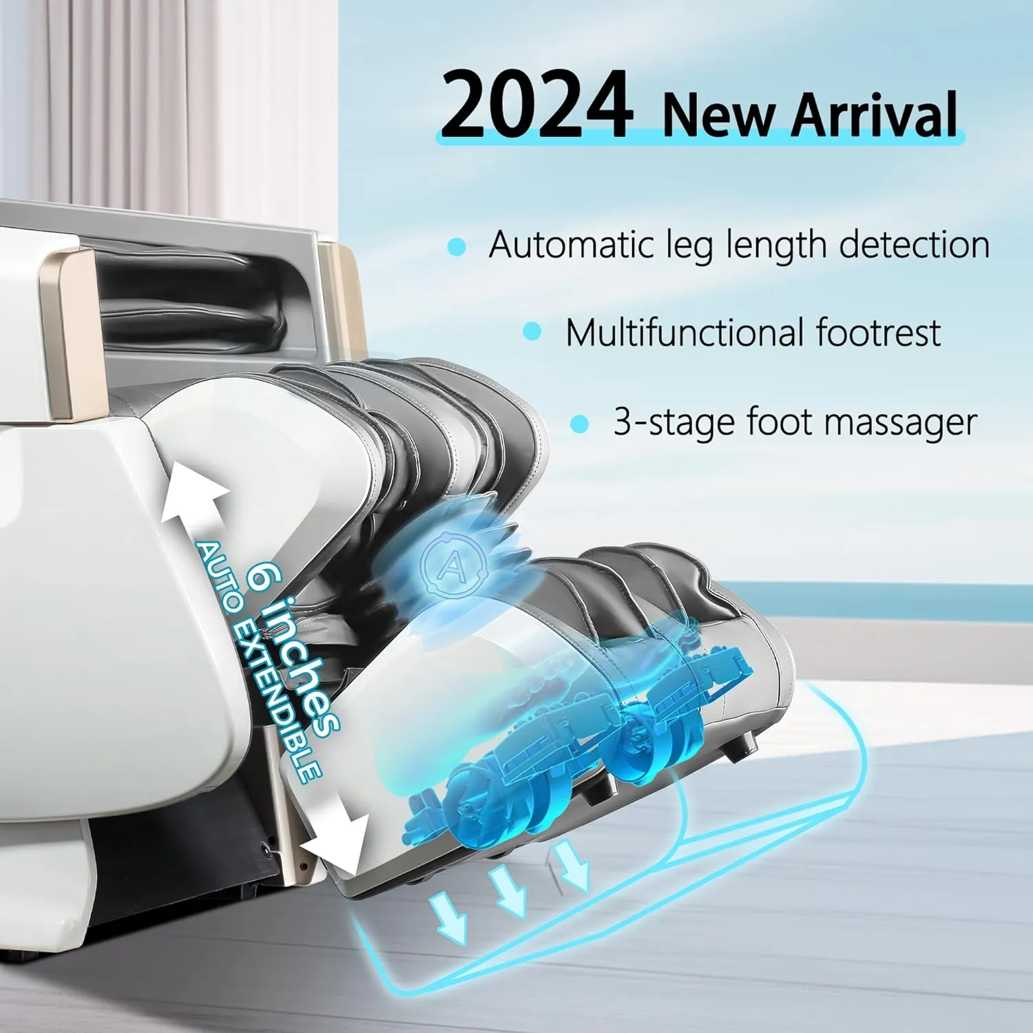IBooMas® R8606 3D Roller AI&APP Control Auto-Extend Pedal Zero-G Massage Chair