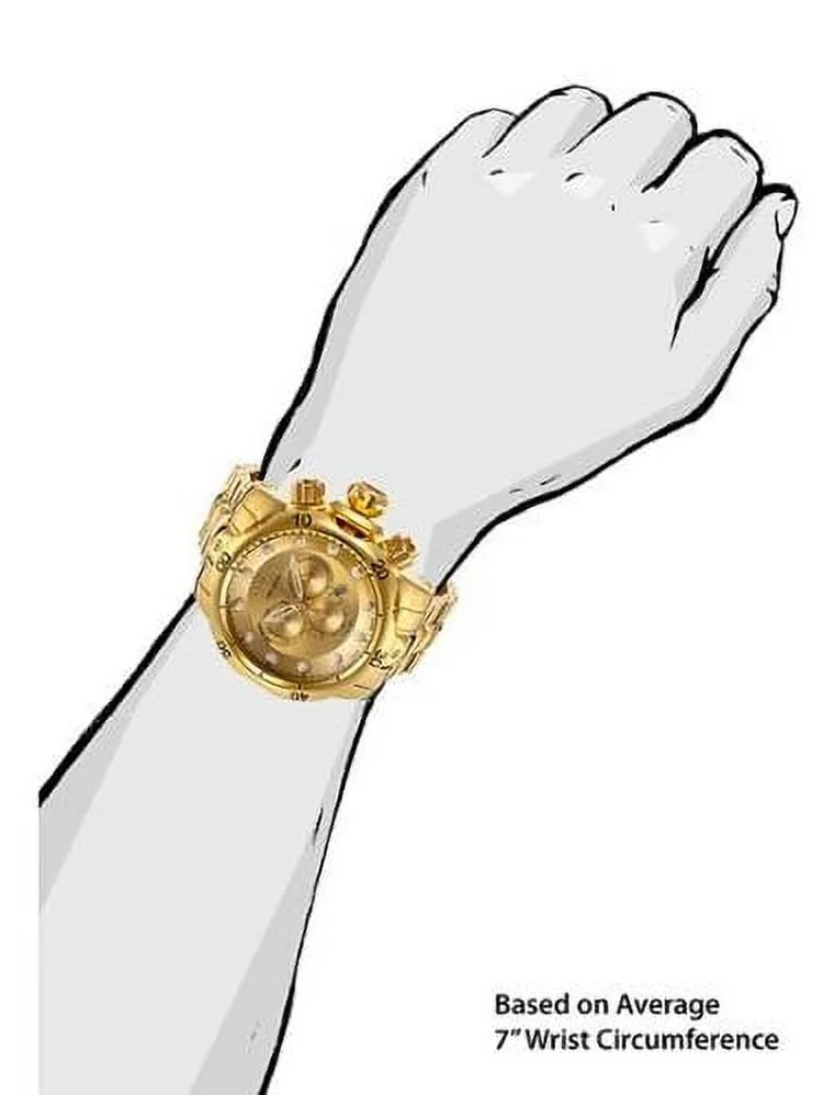 Invicta Men's Venom Reserve Chronograph 18K Gold Plated Steel Gold-Tone Dial