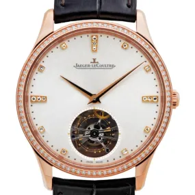Jaeger LeCoultre Master Ultra Thin Tourbillon Silver Dial Automatic Men's Watch Q1322401