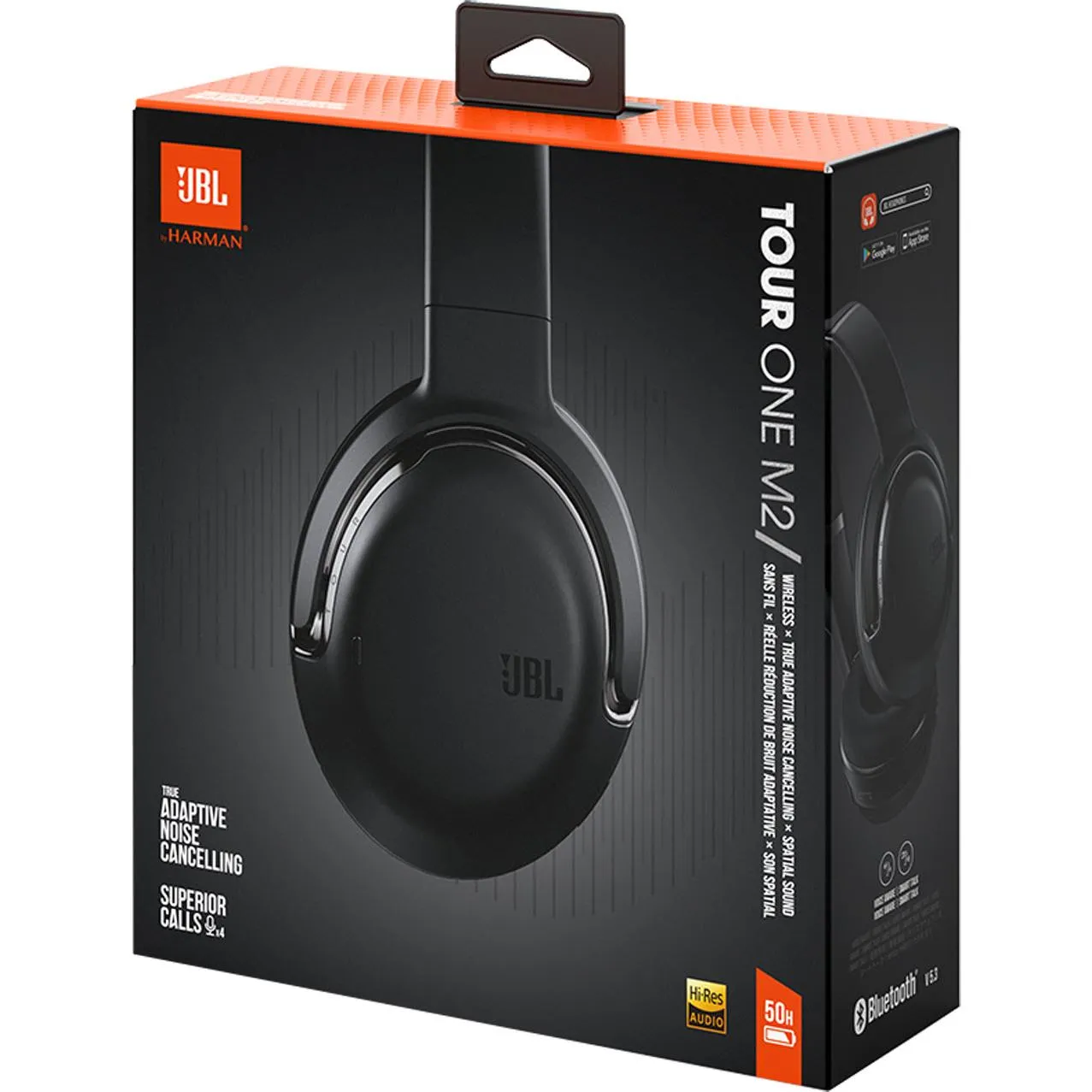 JBL Tour One M2 Noise Cancelling Over-Ear Headphones (Black)