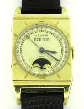 Le Coultre Rectangle Moonphase Watch