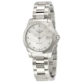 Longines Conquest Mother of Pearl Dial Ladies Watch L3.378.4.87.6